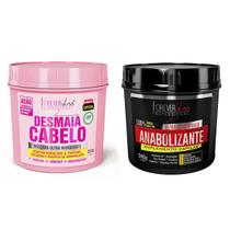 Masc. Desmaia Cabelo 200g e Anabolizante 240g Forever Liss