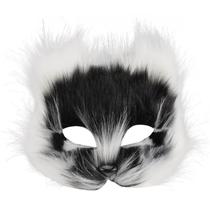 Máscara ABOOFAN Therian Cat Fox Wolf Pelush Faux Fur Halloween