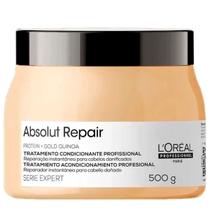 Máscara Absolut Repair Serie Expert 500ml Loreal Com Quinoa Dourada Nutrição Reparação e Brilho Intenso