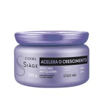 Máscara Acelera o Crescimento dos Cabelos Antiqueda Fortalecimento Capilar 250g Eudora Siàge Máscara Acelera o Crescimento dos Cabelos Antiqueda Fortalecimento Capilar 250g Eudora Siàge