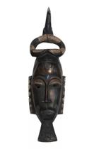 Máscara Africana De Madeira Etnia Baule Costa Do Marfim