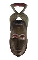 Máscara Africana De Madeira Étnica Guro - Costa Do Marfim