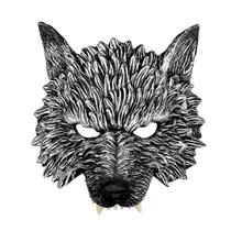 Máscara Animal Wolf, fantasia de cosplay de Halloween, PU 87g Máscara Animal Wolf, fantasia de cosplay de Halloween, PU 87g