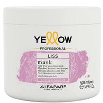 Máscara Anti-Frizz Yellow Liss 500ml Alfaparf Nutre Hidrata e Disciplina Cabelos Lisos Rebeldes