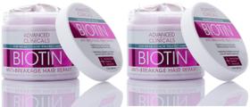 Máscara anti-quebra de biotina da Advanced Clinicals para tratamento capilar Máscara anti-quebra de biotina da Advanced Clinicals para tratamento capilar