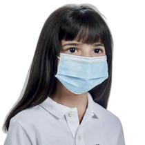 Máscara Azul Azulmed Infantil Descartável 50 Unidades