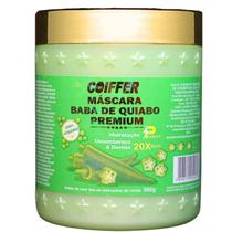Máscara Baba de Quiabo Coiffer 500g Desembaraça e Hidrata 20x Mais