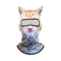 Máscara Balaclava 3D Com Rosto De Gato Para Motocicleta, Motocross, Esqui E Snowboard