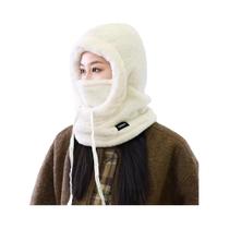 Máscara Balaclava Unissex De Inverno Em Algodão E Fleece, Gorro De Ciclismo Com Cachecol, Proteção