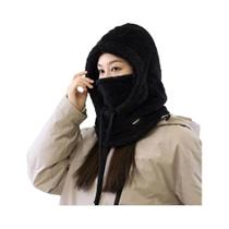Máscara Balaclava Unissex De Inverno Em Algodão E Fleece, Gorro De Ciclismo Com Cachecol, Proteção