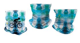 Mascara Bandana com Micro Furos Estampa Ciclista Mascara Bandana com Micro Furos Estampa Ciclista