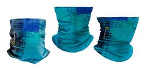 Mascara Bandana com Micros Furos Estampa Pesca