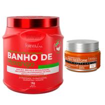 Máscara Banho de Verniz Morango Forever Liss 1kg Máscara Banho de Verniz Morango Forever Liss 1kg