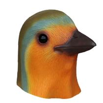 Máscara BEESUM 2023 Realistic Robin Head Latex para Halloween
