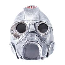 Máscara Biohazard Fallout 3 Halloween Zombie Cosplay Silver