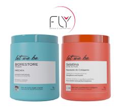 Máscara Biorestore 1kg + Gelatina Hidratante 1kg Let Me Be Máscara Biorestore 1kg + Gelatina Hidratante 1kg Let Me Be