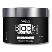 Máscara Black Platinum Matizador Platinador Loiros e Grisalhos com Vitamina E 250ml Anjore