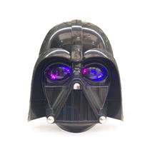 Máscara Black Warrior que brilha no escuro com olhos de LED para crianças