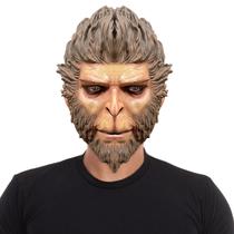 Máscara Black Wukong Monkey King Latex para Halloween e Cosplay