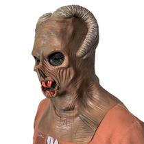 Máscara Blood-Tooth Old Man com chifres de carneiro Alien Latex