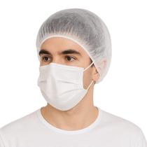 Máscara branca c/50 ssplus + touca branca c/100 anadona