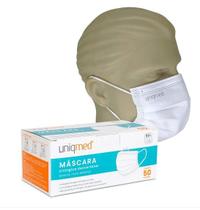 Mascara branca cirur tripla cx c/50 unid. uniqmed