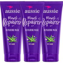 Máscara Capilar Aussie Miracle Repairer 3x200ml com Aloe