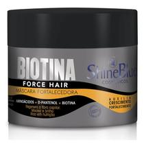 Máscara Capilar Biotina Fortalecedora Capilar Crescimento Regenera Cabelo Fraco Shine Blue