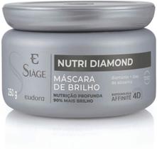 Máscara Capilar de Brilho Nutri Diamond 250gr Siàge - Eudora Máscara Capilar de Brilho Nutri Diamond 250gr Siàge - Eudora