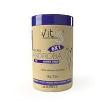 Mascara capilar hidratação 6 em 1 Andiroba Vitiss 1 kg cabelos cacheados e volumosos