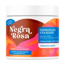 Máscara Capilar Hidratação Colágeno Negra Rosa Crespas e Cacheadas 500g