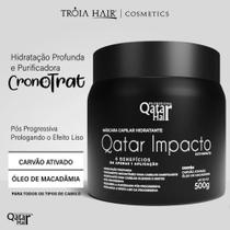 Mascara Capilar Hidratante de Alto Impacto Qatar, de Carvão Ativado..