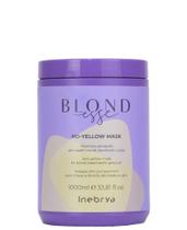 Máscara capilar Inebrya Blondesse No-Yellow 1000mL para cabelos loiros
