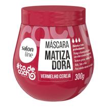 Máscara Capilar Matizadora Salon Line Vermelho Cereja To De Cacho 300g