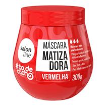 Máscara Capilar Matizadora Vermelha Salon Line To De Cacho 300g