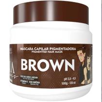 Máscara Capilar Pigmentadora Troia Colors Brown 500g Cor fantasia - Troia Hair