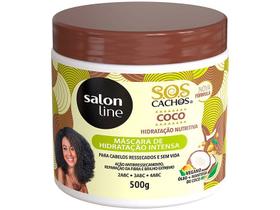 Máscara Capilar Salon Line SOS Cachos Óleo De Coco Hidratação Absoluta 500g
