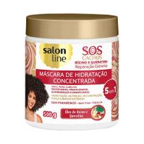 Máscara Capilar Salon Line Sos Cachos Rícino E Queratina 500g