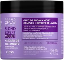 MÁSCARA CAPILAR SALON OPUS BLOND EXPERT VIOLET 400G - Hidratação e Reparação