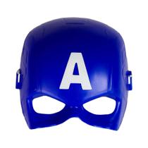 Máscara Capitão América Infantil de Plástico Vingadores Marvel