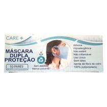 Máscara Care+ Dupla Proteção - 50 Pares