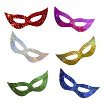 Máscara Carnaval Holográfica c/ 10 unid