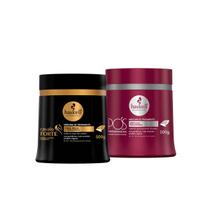 Máscara Cavalo Forte 500g + Máscara Pós Progressiva Haskell Máscara Cavalo Forte 500g + Máscara Pós Progressiva Haskell