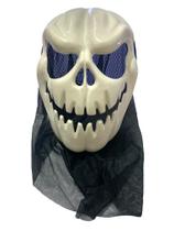 Máscara Caveira Assustadora Halloween Com Capuz Fantasia Máscara Caveira Assustadora Halloween Com Capuz Fantasia