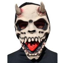 Máscara Caveira c/ Chifre Halloween Carnaval Fantasia Teatro Terror Assustador Dia das Bruxas Zumbi Cosplay Máscara Caveira c/ Chifre Halloween Carnaval Fantasia Teatro Terror Assustador Dia das Bruxas Zumbi Cosplay