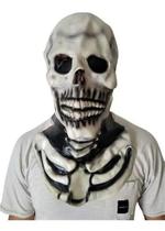 Máscara Caveira Esqueleto Com Peitoral Halloween Carnaval - MHR