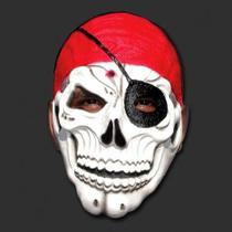 Mascara caveira pirata elastico Mascara caveira pirata elastico