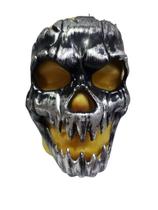 Máscara Caveira Prateada Festa Halloween Cosplay Máscara Caveira Prateada Festa Halloween Cosplay