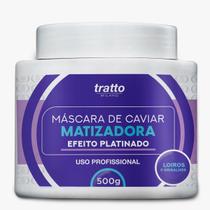 Máscara Caviar Matizadora Platinado Profissional Caviar Roxa Loiro Platinado Grisalho Mechas Tratto Milano 500g