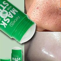 Máscara Chá Verde Remover de Cravos Anti-Acne Hidratante Beleza Pele Facial Clean Face Clareador Mask Stick FEBELLA